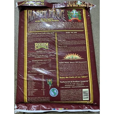 FoxFarm FX14054 Happy Frog Nutrient Rich Rapid Growth All Purpose Perlite Peat Garden Soil Potting Mix, 12 Quart 3 FoxFarm FX14054 Happy Frog Nutrient Rich Rapid Growth All Purpose Perlite Peat Garden Soil Potting Mix, 12 Quart