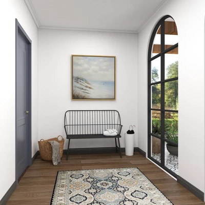 Traditional Outdoor Patio Bench - Black - Olivia & May 13 Traditional Outdoor Patio Bench - Black - Olivia & May - Image 11