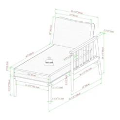 Saracina Home 4pc Modern Boho Eucalyptus Spindle Outdoor Sectional Set 17 Saracina Home 4pc Modern Boho Eucalyptus Spindle Outdoor Sectional Set -Garden & Outdoors GUEST 7cb4746b ff48 4e8b a789 30747e99823b