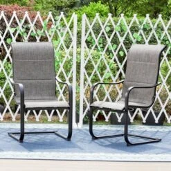 7pc Patio Set With Steel Table With 1.57" Umbrella Hole & Padded Sling C-Spring Arm Chairs - Captiva Designs 27 7pc Patio Set With Steel Table With 1.57" Umbrella Hole & Padded Sling C-Spring Arm Chairs - Captiva Designs -Garden & Outdoors GUEST 7d2e6427 1b38 465d ab64 c59219cd5210