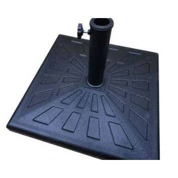 42Ibs Resin Square Patio Umbrella Base Black - Wellfor 4 42Ibs Resin Square Patio Umbrella Base Black - Wellfor - Image 2