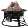 Barton Living Ceramic Bonefire Style Firepit Decoration Wood 15" Fire Log Realistic Outdoor