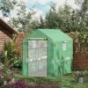 Outsunny 2-Tier Shelf Greenhouse With Door, Windows, PE Cover, Steel Frame For Outdoor Garden Plant & Plant Use, 84.25" X 56.25" X 76.75", Green 2 Outsunny 2-Tier Shelf Greenhouse With Door, Windows, PE Cover, Steel Frame For Outdoor Garden Plant & Plant Use, 84.25" X 56.25" X 76.75", Green -Garden & Outdoors GUEST 81e54707 36df 4d88 8730 ad1d9b8a1ed2