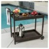 Savona Wicker Outdoor Serving Cart - Brown - Christopher Knight Home 1 Savona Wicker Outdoor Serving Cart - Brown - Christopher Knight Home -Garden & Outdoors GUEST 8280506e 35e0 4fed a62f 353791043cc9