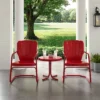 Ridgeland 3pc Outdoor Seating Set - Red - Crosley -Garden & Outdoors GUEST 83ddfa71 119c 4b93 8ccc f845928f0ac5
