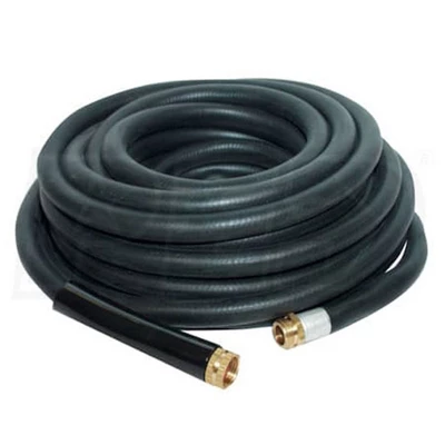 Apache 98108806 75 Foot Industrial Rubber Garden Water Hose With Heavy Duty MGHT X FGHT Brass Fittings And 1 Bend Restrictor, Black (4 Pack) 3 Apache 98108806 75 Foot Industrial Rubber Garden Water Hose With Heavy Duty MGHT X FGHT Brass Fittings And 1 Bend Restrictor, Black (4 Pack)