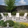 Merrick Lane Wellington 3 Piece Patio Furniture Set Includes All-Weather UV Treated Adirondack Rocking Chairs And Side Table -Garden & Outdoors GUEST 850c8feb dec3 4ecc 8b0f 31d6035cfec1