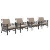 4pk Aluminum Outdoor Deep Seating Club Chairs - Copper/Tan - Oakland Living -Garden & Outdoors GUEST 8aa7c7a0 cba1 4390 9712 247171bcaf0a