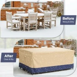 Costway Patio 90''x50'' Dining Set Cover Rectangle Table Chair Waterproof Handle Air Vent 17 Costway Patio 90''x50'' Dining Set Cover Rectangle Table Chair Waterproof Handle Air Vent -Garden & Outdoors GUEST 8b93de55 3104 4bb1 aba3 9e6fc6b8089c