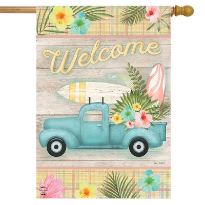 Briarwood Lane Tropical Pickup Truck Summer House Flag Welcome Su 3 Briarwood Lane Tropical Pickup Truck Summer House Flag Welcome Su