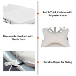 Costway Chaise Lounge Chair With Canopy Hammock Chair With Canopy OrangeBeigeTurquoise 20 Costway Chaise Lounge Chair With Canopy Hammock Chair With Canopy OrangeBeigeTurquoise -Garden & Outdoors GUEST 8c8dc0f7 45ec 424c b85f 89f29b84d401