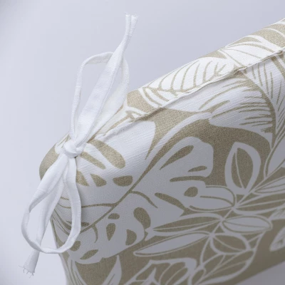 Set Of 2 Delray Outdoor/Indoor Rounded Corners Seat Cushions - Pillow Perfect 4 Set Of 2 Delray Outdoor/Indoor Rounded Corners Seat Cushions - Pillow Perfect - Image 2