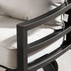 5pc Outdoor Dining Set With 48" Rectangle Fire Table & Deep Seating Swivel Rocking Chairs, Wind Blocker Lid & Covers - Oakland Living 28 5pc Outdoor Dining Set With 48" Rectangle Fire Table & Deep Seating Swivel Rocking Chairs, Wind Blocker Lid & Covers - Oakland Living -Garden & Outdoors GUEST 945b0a06 5cf6 45c5 b2ab c87b9561c08c