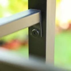 Outdoor Steel End Table - Black - Captiva Designs -Garden & Outdoors GUEST 9462d7de 3927 4c6f a25b 74109d22af58