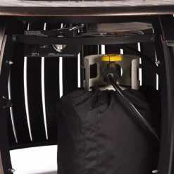 5pc Set With 44" Outdoor Aluminum Round Fire Table & 4 Deep Seating Swivel Rocking Chairs & Wind Blocker Lid - Oakland Living -Garden & Outdoors GUEST 94c63f52 4fb8 4296 a502 d6ebe869b98d 1