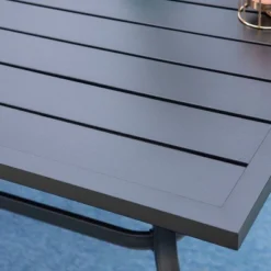 7pc Outdoor Dining Set With Chairs With Seat & Back Cushions & Metal Table With Umbrella Hole -Garden & Outdoors GUEST 9554187b 9b89 4a27 ab85 6608b39363f8