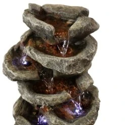 Sunnydaze Decor Sunnydaze Indoor Home Office Relaxing 6-Tiered Stone Falls Tabletop Water Fountain With LED Lights - 15" 14 Sunnydaze Decor Sunnydaze Indoor Home Office Relaxing 6-Tiered Stone Falls Tabletop Water Fountain With LED Lights - 15" -Garden & Outdoors GUEST 975aa72a 2ebf 4c27 8b51 bacbf7fb7def