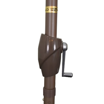 9' Pacific Trail Patio Umbrella Push Button Tilt Crank Lift Sunbrella - California Umbrella 4 9' Pacific Trail Patio Umbrella Push Button Tilt Crank Lift Sunbrella - California Umbrella - Image 2