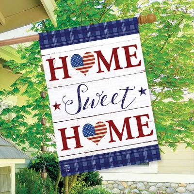 Patriotic Home Sweet Home Double-Sided House Flag 28" X 40" Briarwood Lane 4 Patriotic Home Sweet Home Double-Sided House Flag 28" X 40" Briarwood Lane - Image 2