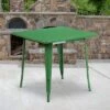 Flash Furniture Commercial Grade 31.5" Square Metal Indoor-Outdoor Table -Garden & Outdoors GUEST 9d80f7c7 b2b5 4a5a b38c 65aea18e8b63