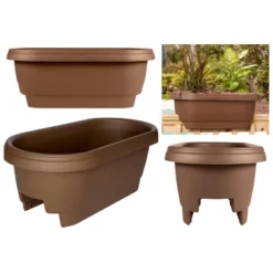 Bloem 24" Wide Rectangular Deck Rail Planter -Garden & Outdoors GUEST 9d92621f a8e6 40e4 b2a8 960dd85a6297