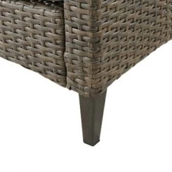 Rockport Outdoor Wicker High Back Sofa - Oatmeal/Light Brown - Crosley 19 Rockport Outdoor Wicker High Back Sofa - Oatmeal/Light Brown - Crosley -Garden & Outdoors GUEST 9f91b889 c598 406d 8e00 5d10d8a9de28