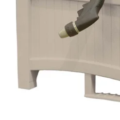 Suncast CPLPHH100D Hideaway 100' Resin Garden Hose Reel For 5/8" Hoses, Taupe -Garden & Outdoors GUEST 9fb22ad4 4625 41b3 be43 d60bec3d93ef