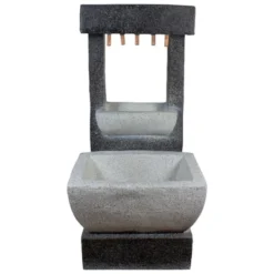 Northlight 26" LED Lighted Rainfall Outdoor Water Fountain With Planter 10 Northlight 26" LED Lighted Rainfall Outdoor Water Fountain With Planter -Garden & Outdoors GUEST a0928586 58b5 4425 88bc 64dc3b2c2593