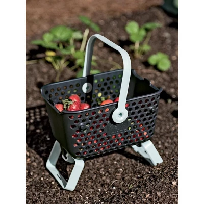 Gardener's Supply Company Multipurpose Mini Garden Basket | Mini Mod Hod For Collecting, Carrying, And Cleaning | Folding Legs And Handle | 9.5"L X 7" 3 Gardener's Supply Company Multipurpose Mini Garden Basket | Mini Mod Hod For Collecting, Carrying, And Cleaning | Folding Legs And Handle | 9.5"L X 7"