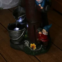 Sunnydaze Decor Sunnydaze 16"H Electric Polyresin Gnomes Climbing Fire Hydrant Outdoor Water Fountain With LED Light 18 Sunnydaze Decor Sunnydaze 16"H Electric Polyresin Gnomes Climbing Fire Hydrant Outdoor Water Fountain With LED Light -Garden & Outdoors GUEST a34bfb20 d624 4d33 a06c e8ec1c85a937