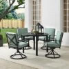 5pc Kaplan Outdoor Steel Round Dining Set With Swivel Chairs Mist/Bronze - Crosley 2 5pc Kaplan Outdoor Steel Round Dining Set With Swivel Chairs Mist/Bronze - Crosley -Garden & Outdoors GUEST a35261ff a858 4172 92b4 8f6bfb74ca0b