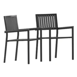Merrick Lane Outdoor Furniture Sets 2 Piece All-Weather Woven Patio Chairs With Cushions -Garden & Outdoors GUEST a464bcb7 c2a2 4b71 8e0a 799ad6e3cd08