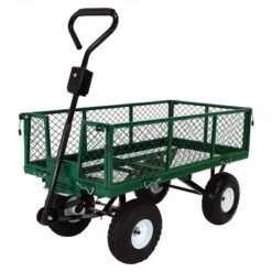 Sunnydaze Decor Sunnydaze Outdoor Lawn And Garden Heavy-Duty Durable Steel Mesh Utility Dump Wagon Cart With Removable Sides -Garden & Outdoors GUEST a5d482d7 10c5 4883 840c 5a6f31046a28