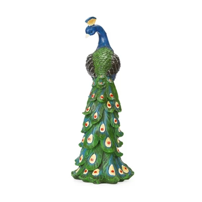Techko Maid Peacock Meditating Solar Outdoor Garden Statue Decor With Spotlight 3 Techko Maid Peacock Meditating Solar Outdoor Garden Statue Decor With Spotlight