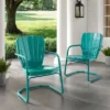 Ridgeland 2pk Outdoor Chairs - Turquoise Gloss - Crosley 1 Ridgeland 2pk Outdoor Chairs - Turquoise Gloss - Crosley -Garden & Outdoors GUEST a8d09a07 f83a 4cbf 8539 f9f90963d590
