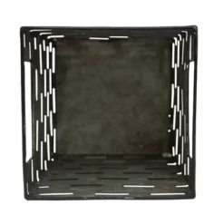 Flower Tin Galvanized Metal Planter - Foreside Home & Garden -Garden & Outdoors GUEST ab4b79e4 b07a 4fc8 b89e 7ff993bb85f1