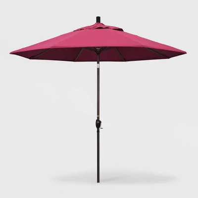 9' Pacific Trail Patio Umbrella Push Button Tilt Crank Lift Sunbrella - California Umbrella 5 9' Pacific Trail Patio Umbrella Push Button Tilt Crank Lift Sunbrella - California Umbrella - Image 3