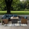 Bradenton 5pc Outdoor Wicker Seating With Fire Table - Crosley 2 Bradenton 5pc Outdoor Wicker Seating With Fire Table - Crosley -Garden & Outdoors GUEST b09b4afe 4ffb 4393 8493 97ab42c92d07