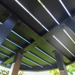 Outdoor Steel End Table - Black - Captiva Designs -Garden & Outdoors GUEST b189f135 c70c 44a0 99e0 a27093eac0d7