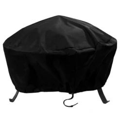 Sunnydaze Decor Sunnydaze Outdoor Heavy-Duty Weather-Resistant Vinyl PVC Round Fire Pit Cover With Drawstring Closure - Black 14 Sunnydaze Decor Sunnydaze Outdoor Heavy-Duty Weather-Resistant Vinyl PVC Round Fire Pit Cover With Drawstring Closure - Black -Garden & Outdoors GUEST b1b7c333 87f6 4d4a 8c3e 83a2200dd8f1