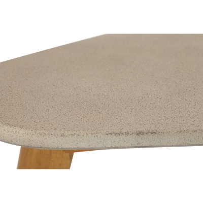 29"x16" Mid-Century Wood Outdoor Accent Table Gray - Olivia & May 9 29"x16" Mid-Century Wood Outdoor Accent Table Gray - Olivia & May - Image 7