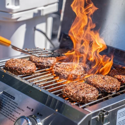 2-Burner Portable Tabletop Stainless Steel Propane Gas Grill Model 13742 - Monument Grills 5 2-Burner Portable Tabletop Stainless Steel Propane Gas Grill Model 13742 - Monument Grills - Image 3