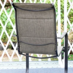 Patio Set With Steel Table With 1.57" Umbrella Hole & Padded Sling Arm Chairs - Captiva Designs -Garden & Outdoors GUEST b2dea17a cef6 4eae 9ec7 7f70b4c1caa1 1