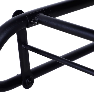 Outsunny Patio 2-Person Wicker Glider Bench Rocking Chair, Outdoor All-Hand Woven PE Rattan Loveseat For Patio, Garden, Porch, Lawn, Black 6 Outsunny Patio 2-Person Wicker Glider Bench Rocking Chair, Outdoor All-Hand Woven PE Rattan Loveseat For Patio, Garden, Porch, Lawn, Black - Image 4