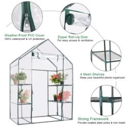 Costway Portable Mini Walk In Outdoor 3 Tier 6 Shelves Greenhouse 16 Costway Portable Mini Walk In Outdoor 3 Tier 6 Shelves Greenhouse -Garden & Outdoors GUEST b4bc6f20 7259 4ee2 8754 4b2be60b3c2f