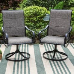 5pc Patio Set With Square Table & Steel 360 Swivel Sling Arm Chairs - Captiva Designs 21 5pc Patio Set With Square Table & Steel 360 Swivel Sling Arm Chairs - Captiva Designs -Garden & Outdoors GUEST b661f209 8e62 42d0 a960 a8bddabf7e11