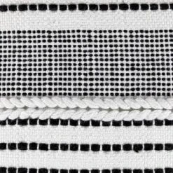 Northlight 18" White And Black Striped Outdoor Woven Pouf Ottoman -Garden & Outdoors GUEST bf849c26 b057 4ac7 b1f4 0e9acdfe7ed0