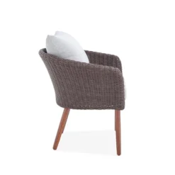 2pk All-Weather Wicker Athens Outdoor Chairs With Cushions Brown - Alaterre Furniture -Garden & Outdoors GUEST c45023cf 2b7f 465c a7e3 43d077da082b