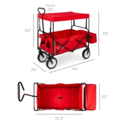 Best Choice Products Folding Utility Cargo Wagon Cart W/ Removable Canopy, Cup Holders 15 Best Choice Products Folding Utility Cargo Wagon Cart W/ Removable Canopy, Cup Holders -Garden & Outdoors GUEST c4639e51 9c88 40c3 bab9 311904c90dee