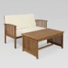 Carolina 2pc Acacia Loveseat And Coffee Table - Christopher Knight Home -Garden & Outdoors GUEST c4a306cb bdef 4eda a903 49c6431d2c19
